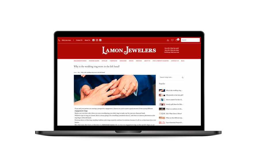 SEO Service: Lamon Jewelers